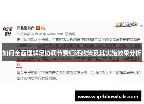 如何全面理解足协调节费归还政策及其实施效果分析
