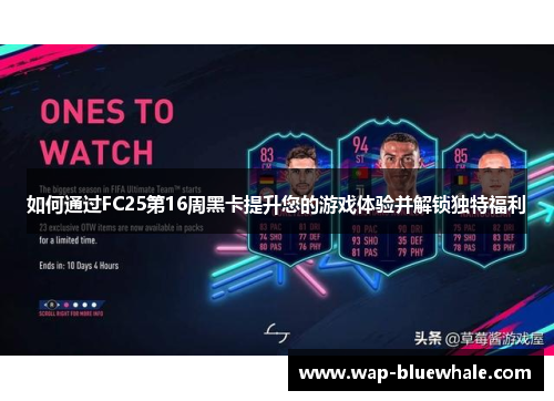 如何通过FC25第16周黑卡提升您的游戏体验并解锁独特福利